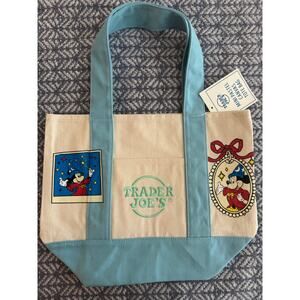Disney Sorcerer Mickey Photo Custom Made Trader Joes Mini Tote One of a Kind